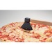 Coupe-pizza manche en bambou, roulette à pizza publicitaire