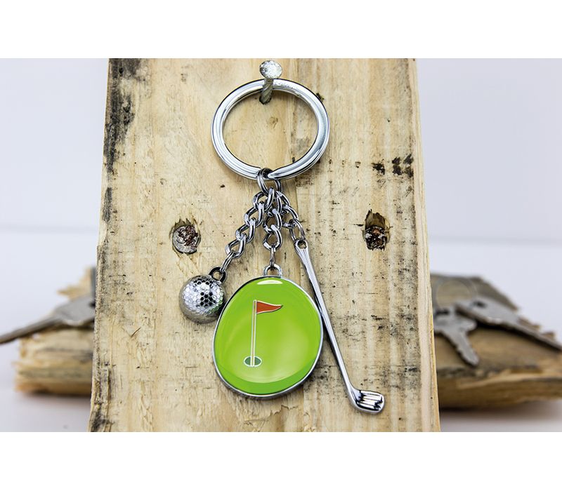 Porte-clés en métal sur stock, porte-clés personnalisé, Porte-clés  personnalisé golf luxe