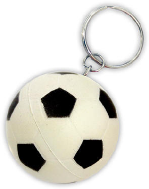 Porte-clés ballon de football, porte-clefs publicitaire, Porte-clés ballon  de football personnalisable anti-stress