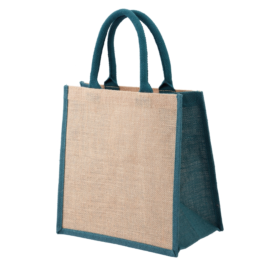 colored burlap bolsas