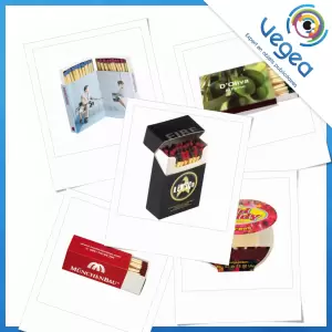 Allumettes publicitaires personnalisées avec votre logo | Goodies Vegea