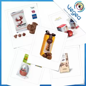 Chocolats publicitaires personnalisés avec votre logo | Goodies Vegea