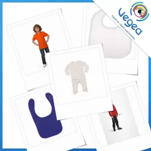 Textile publicitaire et vêtements pour enfants et bébés, personnalisés avec logo | Goodies Vegea