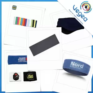 Aperçu de produits de type bandeau de running publicitaire personnalisé