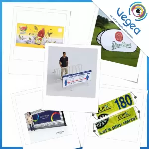 Aperçu de produits de type banderole publicitaire personnalisé