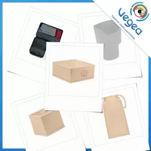 Caisse ou boîte de rangement publicitaire personnalisée avec votre logo | Goodies Vegea