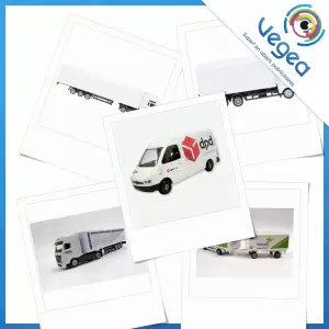 Camion miniature publicitaire | Camions miniatures personnalisés avec logo | Goodies Vegea