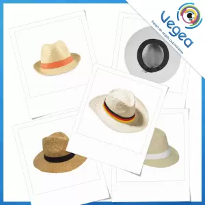 Chapeau de paille publicitaire personnalisé avec votre logo | Goodies Vegea