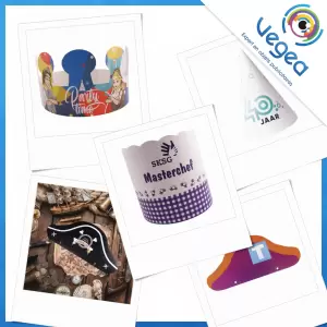 Chapeau en carton, personnalisé avec votre logo | Goodies Vegea