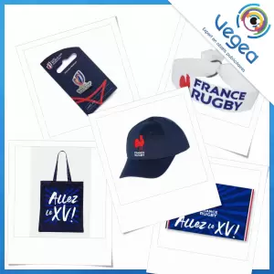 Produits dérivés et accessoires de supporters pour la coupe du monde de rugby, personnalisés avec votre logo  | Goodies Vegea