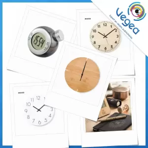 Horloge écoresponsable ou en bois, personnalisée avec votre logo | Goodies Vegea