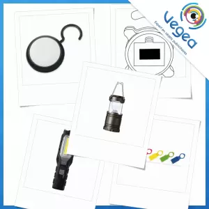 Lampe de travail publicitaire | Lampes de travail personnalisées avec logo | Goodies Vegea