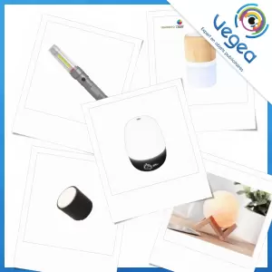 Lampe rechargeable publicitaire, personnalisée avec votre logo | Goodies Vegea