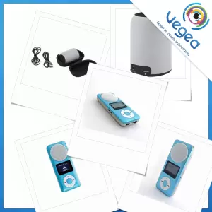 Lecteur MP3 ou baladeur MP3 publicitaire, personnalisé avec votre logo | Goodies Vegea
