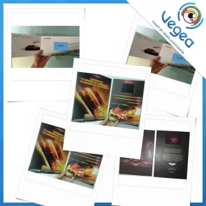 Livre vidéo ou carte de vœux vidéo publicitaire, personnalisé avec votre logo | Goodies Vegea