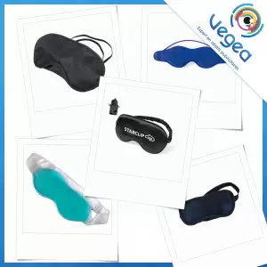Masque de nuit publicitaire ou masque de sommeil personnalisé avec votre logo | Goodies Vegea