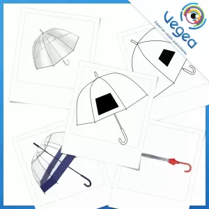 Parapluie publicitaire cloche, personnalisé avec votre logo