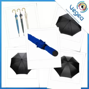 Parapluie publicitaire écoresponsable, personnalisé avec votre logo