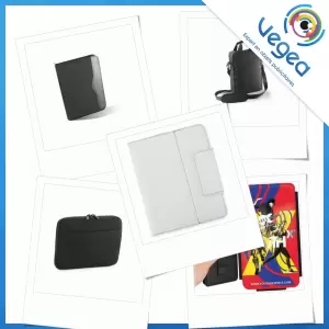 Pochette, sacoche ou étui publicitaire pour tablette, personnalisé avec logo | Goodies Vegea