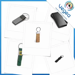 Porte-clés publicitaire à boucle | Porte-clés à boucle personnalisés avec logo | Goodies Vegea