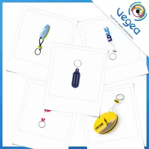 Porte-clés publicitaire flottant | Porte-clés flottants personnalisés avec logo | Goodies Vegea