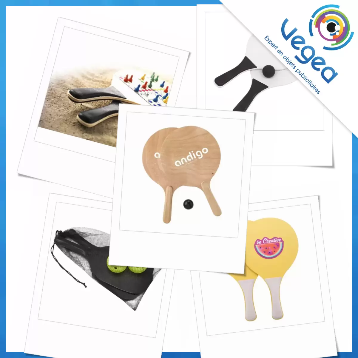 2 Sets De Jeux De Plage Autocollants - 4 Raquettes + 4 Balles - Pour Enfants 3-6 Ans, Jardin, Plage