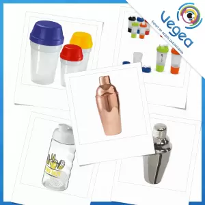 Shaker publicitaire, personnalisé avec votre logo | Goodies Vegea