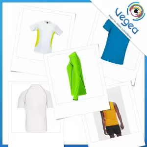 T-shirt publicitaire respirants pour le sport, personnalisés avec votre logo | Goodies Vegea