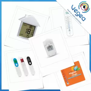 Thermomètre publicitaire personnalisé avec votre logo | Goodies Vegea