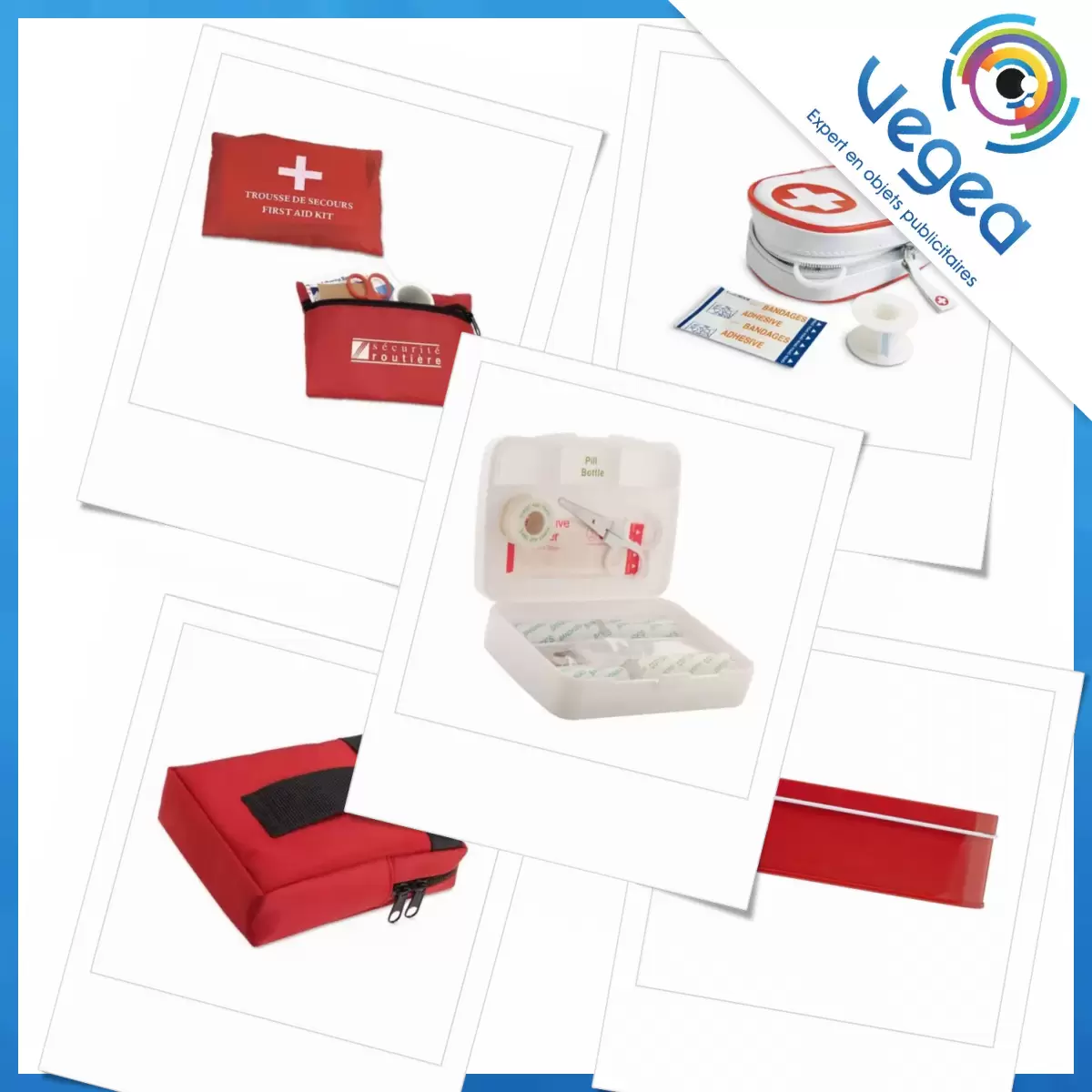 Trousse pharmacie de secours, Goodies, Kit de premiers soins box, petit  personnalisable