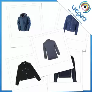 Aperçu de produits de type veste en jean publicitaire personnalisé