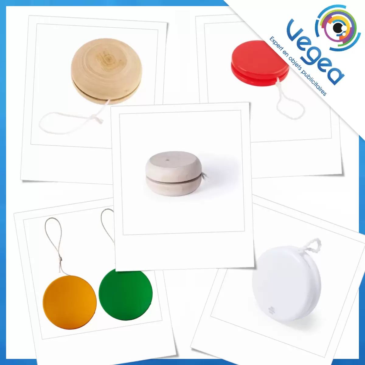Yo-yo Publicitaire Bleu "La Mutuelle Ardennaise" En Plastique - D'occasion