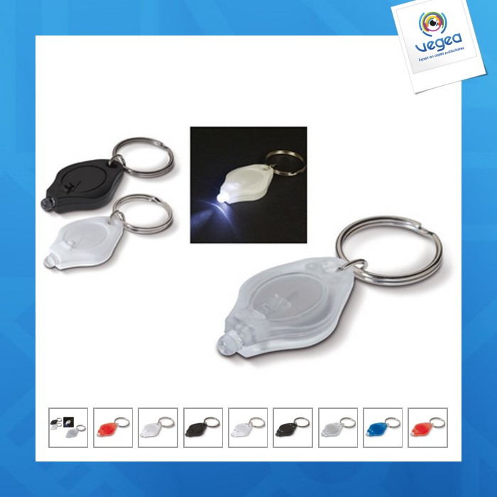 Mini porte-clés personnalisé avec lampe