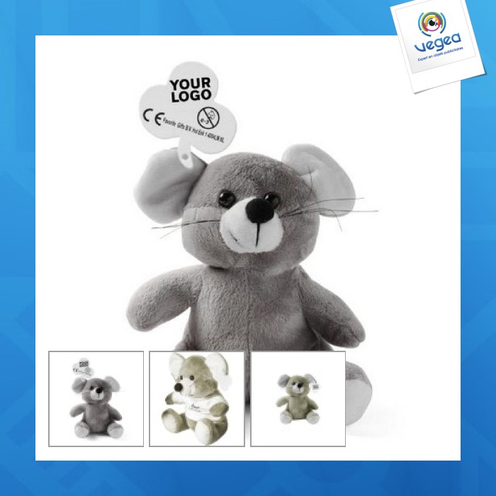 Peluche personnalisable souris, petit modèle, sans t-shirt