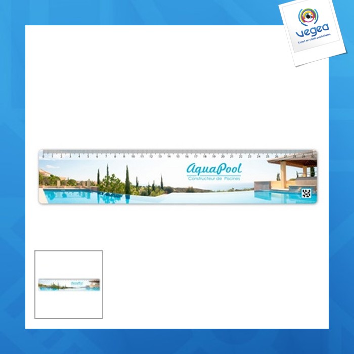 Règle promotionnelle polypro 21 cm