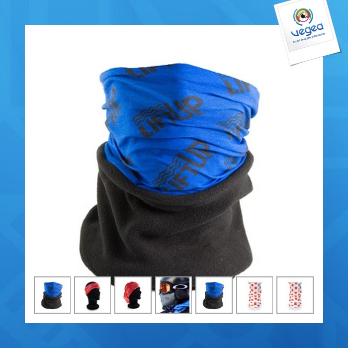 Tour de cou personnalisé multifonction polyester 130g/m²