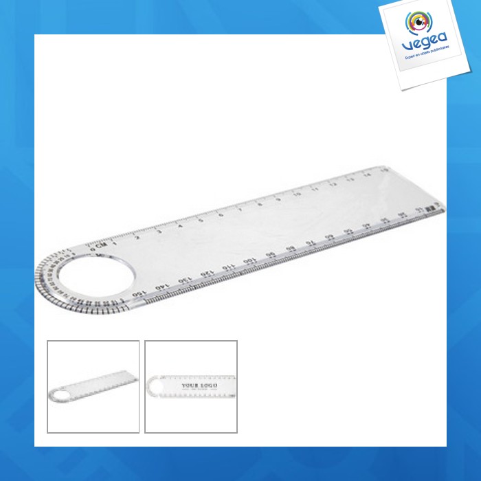 Règle publicitaire en plastique de 15cm