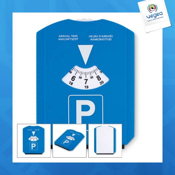 Disque stationnement publicitaire