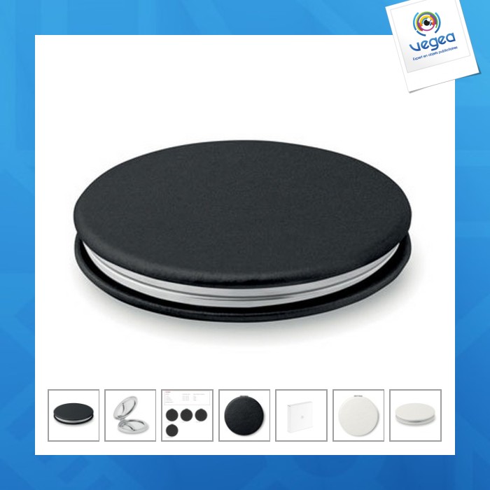 Double miroir rond en pu