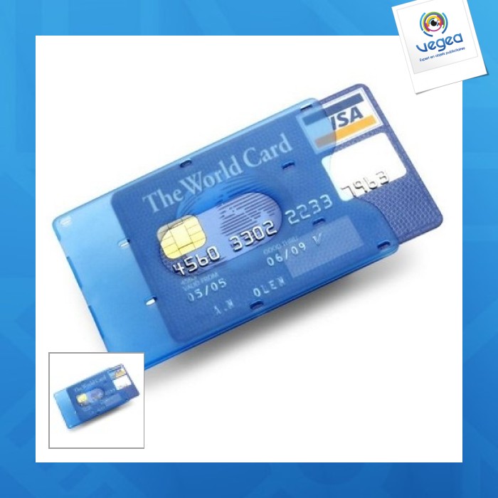 Porte-carte avec logo de crédit