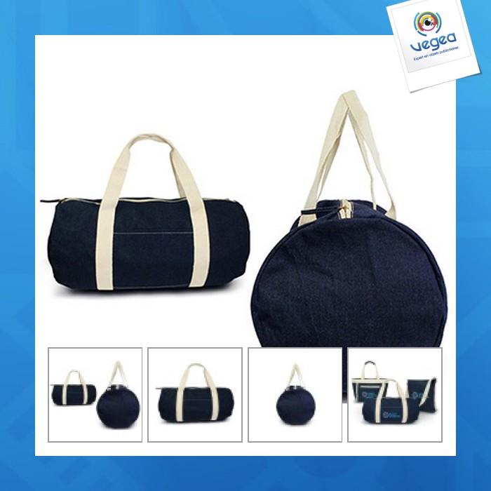 Sac polochon personnalisé en jean