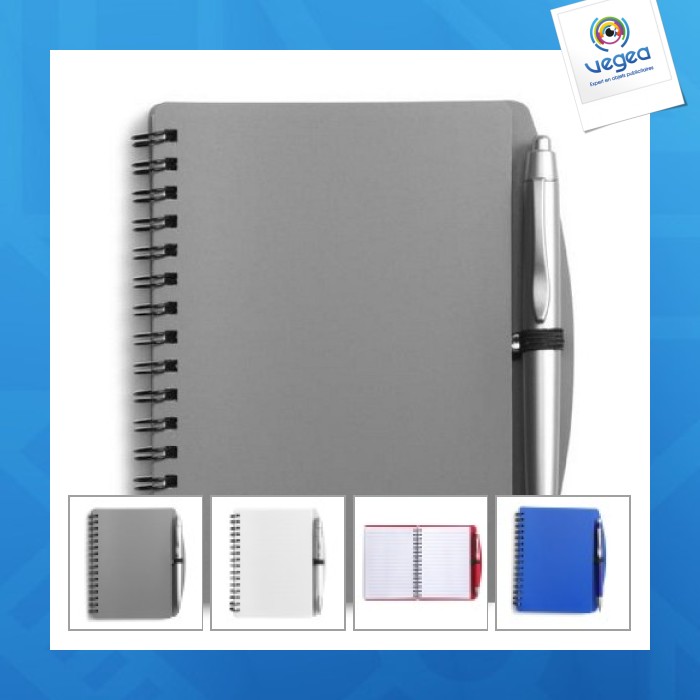 Carnet publicitaire à spirale a6 avec stylo