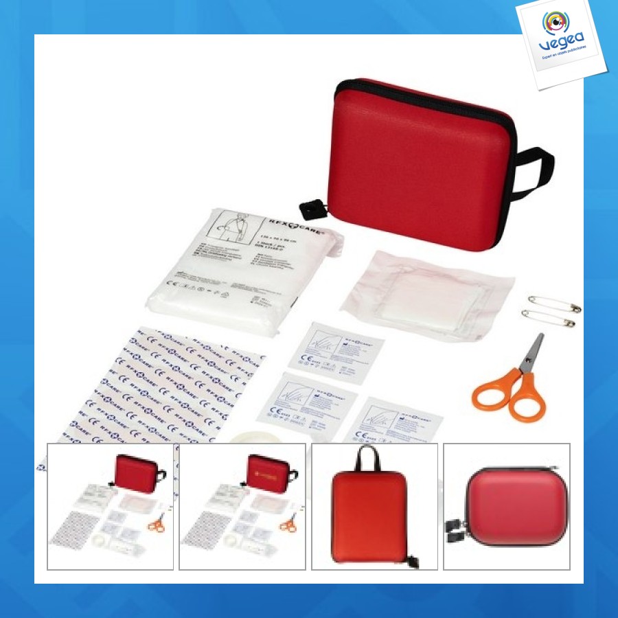 Trousse de premiers secours publicitaire 16 pièces