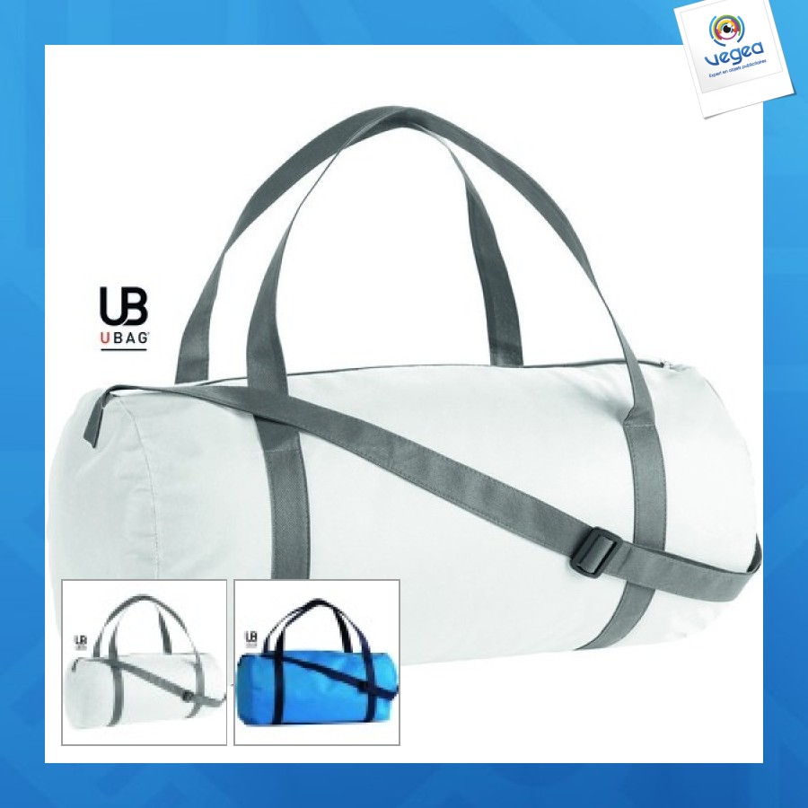 Sac de sport publicitaire bicolore léger 50cm