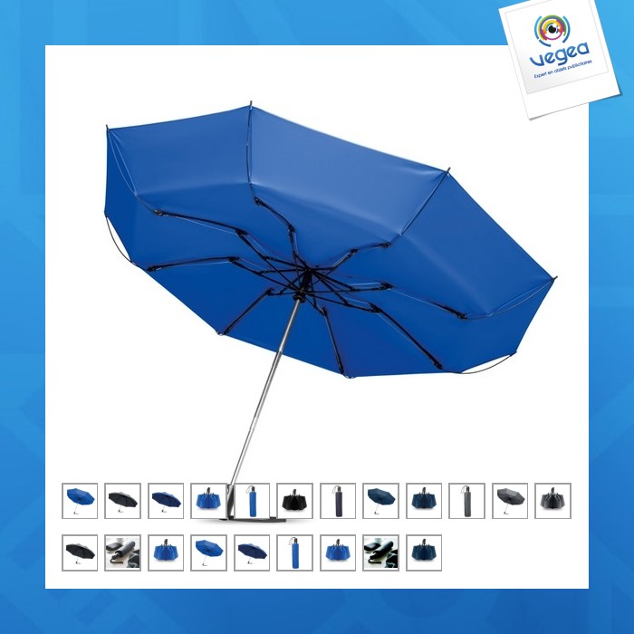 Parapluie réversible publicitaire pliable