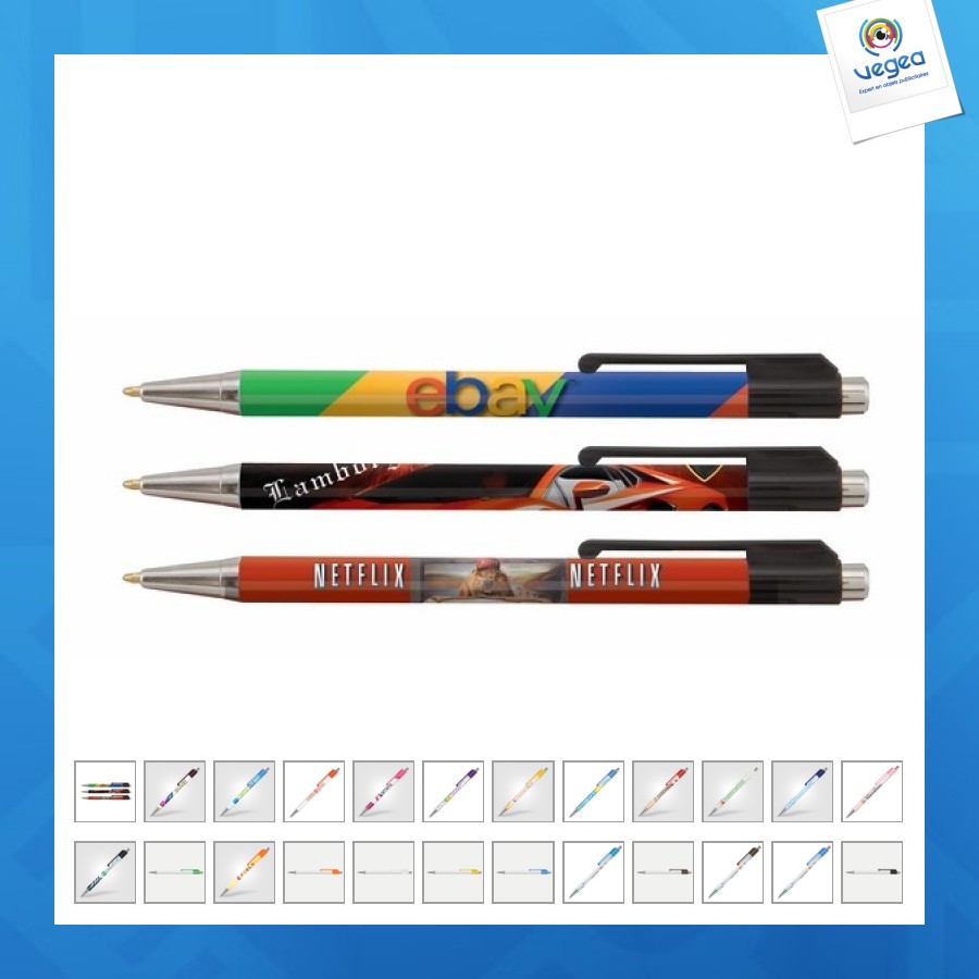 Stylo personnalisé astaire chrome simplicolour