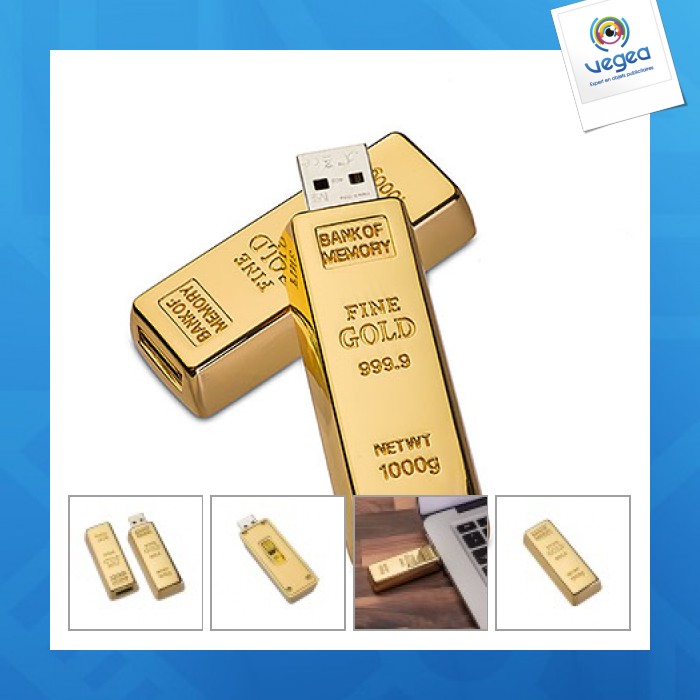 Clé usb avec logo lingot