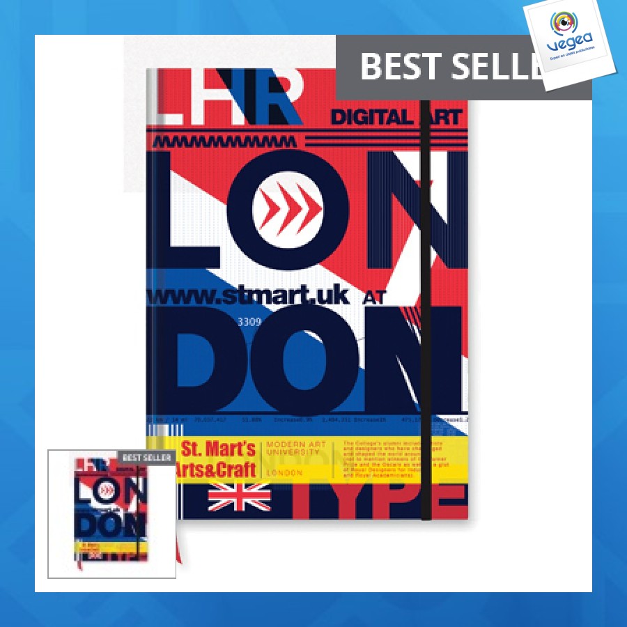 Carnet publicitaire a5 couverture rigide sur-mesure