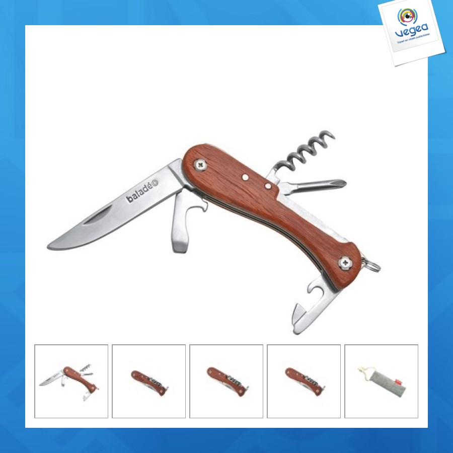 Couteau multifonction 'barrow', padouk
