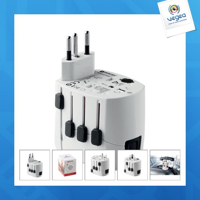 Adaptateur publicitaire de voyage premium